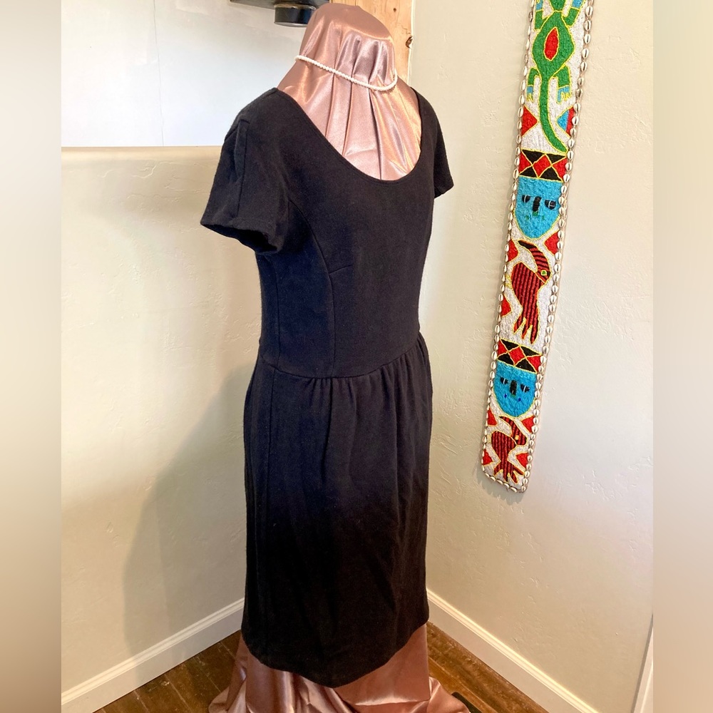 Little Black Wool Dress